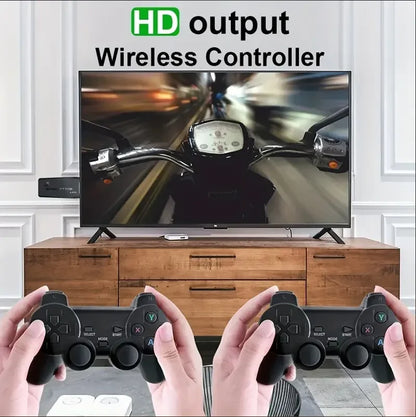 Retro Handheld Video Game Console - 64GB with 20,000 Built-in Games, Wireless Controller, Perfect for Kids' Christmas Gifts