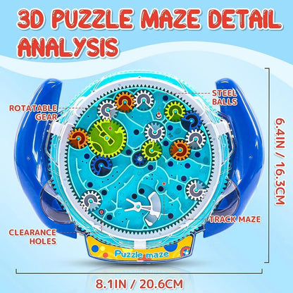 3D Puzzle Maze Cube & Magic UFO Stress Reliever Toys for Kids