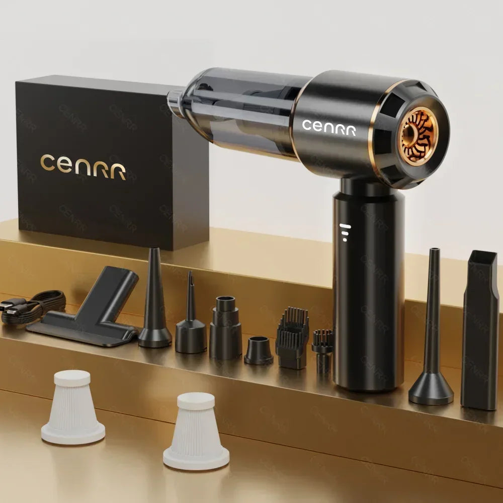 CENRR 998000PA Mini Cordless Car Vacuum Cleaner, Powerful Handheld Blower for Home & Car