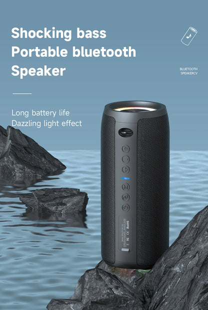 ZEALOT-S51Pro 40W High-Power Bluetooth Speaker, 3D Stereo Bass, Portable, IPX5 Waterproof, TWS Boom Box