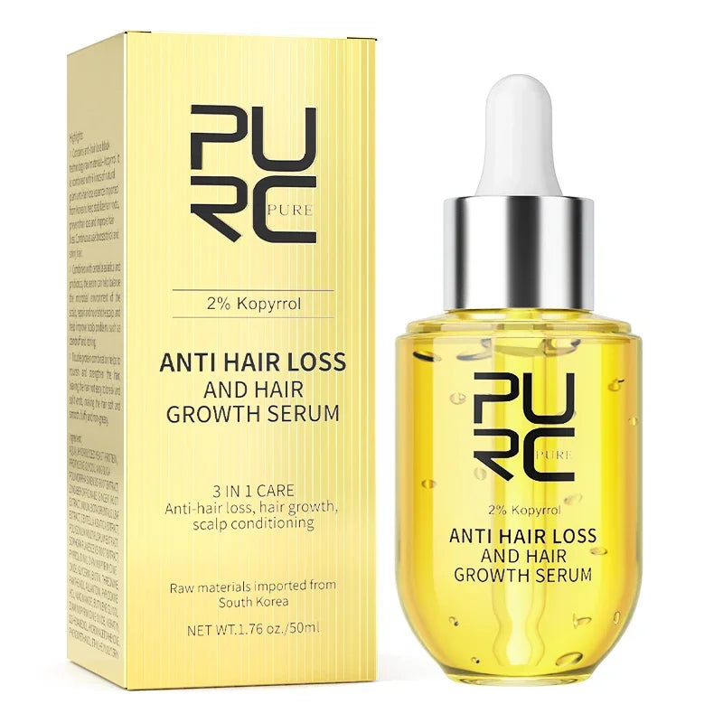 PURC Hair Growth Serum for Thinning Hair Loss Treatment Fast Regrowth Oil for Men & Women Hair Care