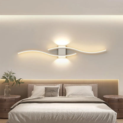 Modern LED Wall Lamp - Long Strip Decorative Lighting for Bedroom, Living Room & TV Background