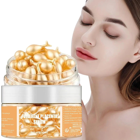50PCS Collagen Face Care Capsules - Acne, Wrinkle Remover & Firming Hyaluronic Acid Serum Essence