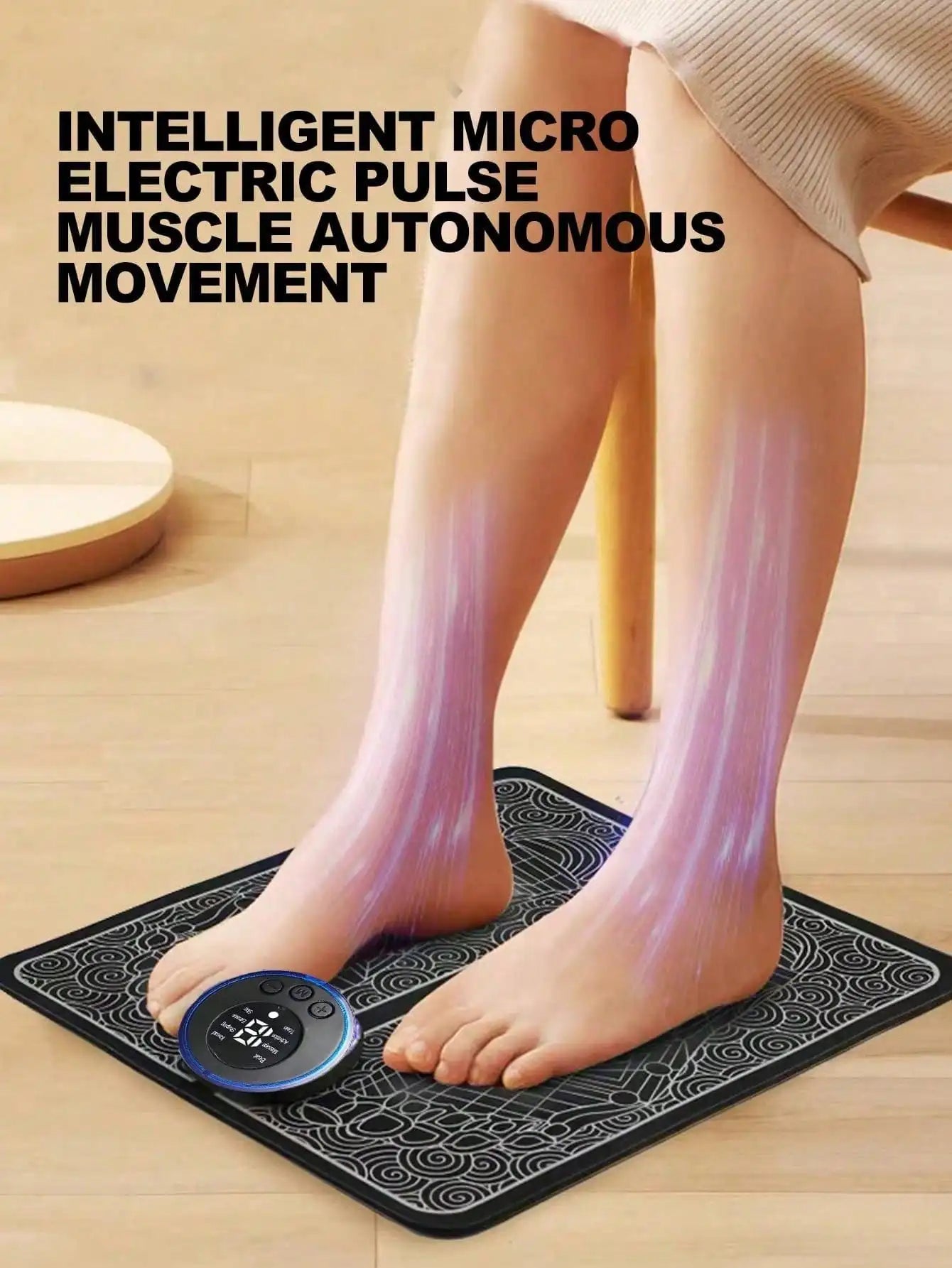 Foot Massager EMS Pulse Therapy Acupoint Foot Massage Device & Pad
