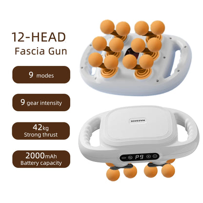42-Head Fascia Gun High-Frequency Vibration Body Massager for Neck, Back & Waist Relief