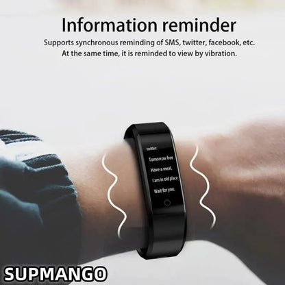 115Plus Sports Fitness Tracker Watch, Waterproof Smart Bracelet for Men and Women, Intelligent Activity Monitor