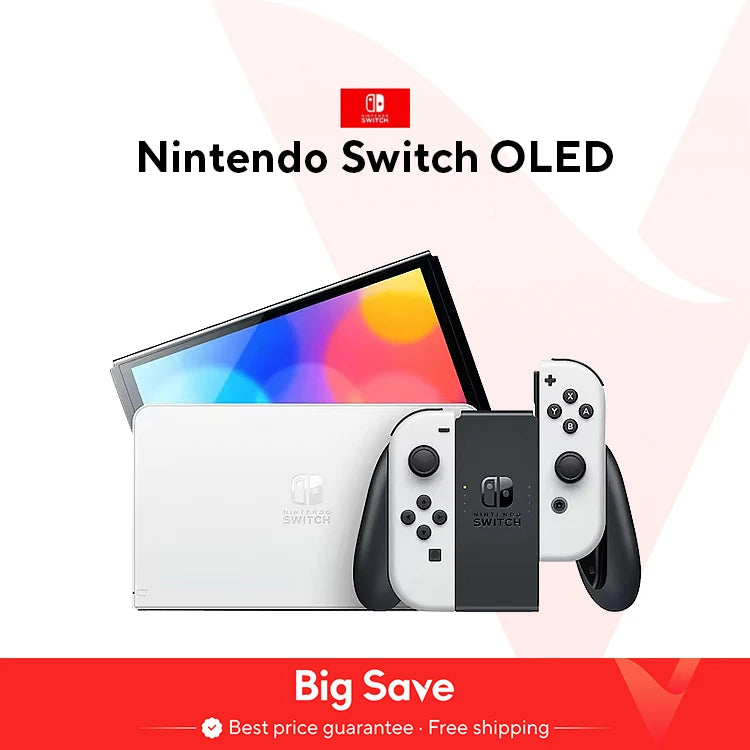 Nintendo Switch OLED Game Console - 64GB with 7-inch OLED Display