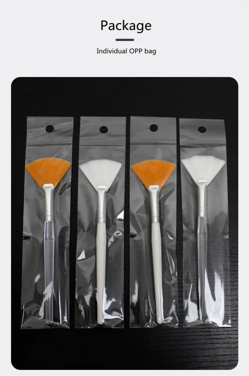 Fan Shape Foundation Makeup Brushes – 10/20/50pcs Multifunctional for Face Mask & Beauty Tools
