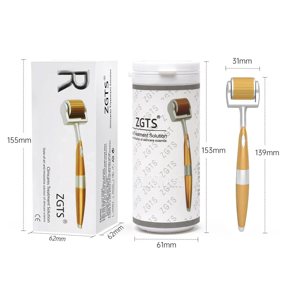 ZGTS 192 Needle Derma Roller - 0.25mm Microneedling for Face, Body, Scar & Stretch Mark Removal