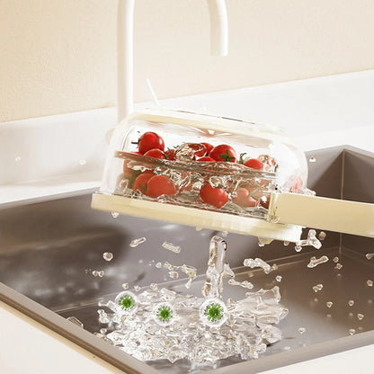 2 In 1 Drainer And Strainer Multi-function Basket With With Lid