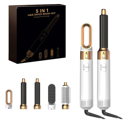 5-in-1 Hair Dryer Hot Comb Set Professional Curling Iron & Straightener Styling Tool for Dyson Airwrap