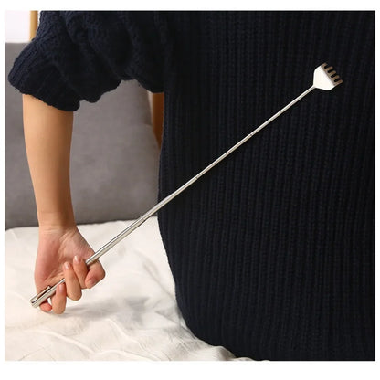Portable Extendable Back Scratcher Stainless Steel Telescoping Itch Relief Tool