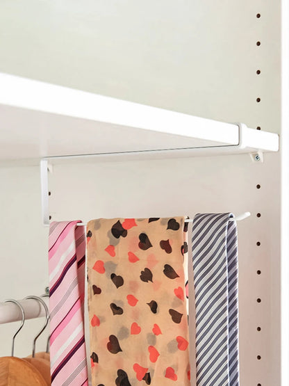 Hanging Kitchen Paper Towel Rack - Roll Paper, Plastic Wrap & Rag Organizer for Kitchen, Cabinets, Bathroom