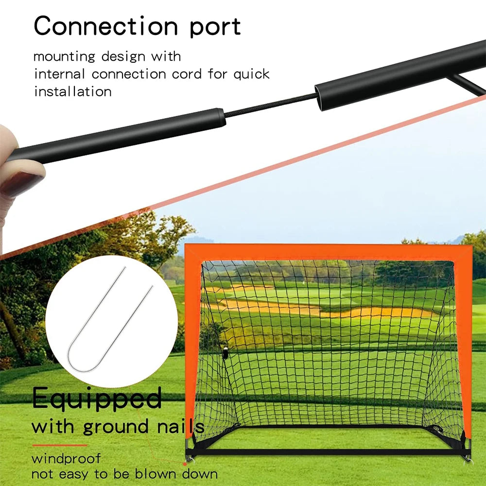 Portable Foldable Soccer Goals for Kids, Indoor/Outdoor Pop-Up Football Net