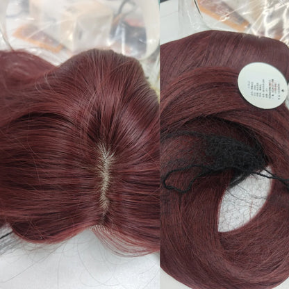 Red Long Straight Lace Front Wig for Women Heat Resistant Synthetic Cosplay & Daily Use