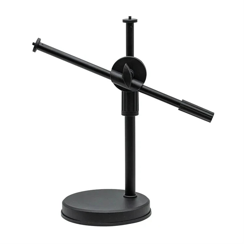 Overhead Tripod with Ring Light - Tabletop Stand & Mobile Phone Holder for Nail Art Photography