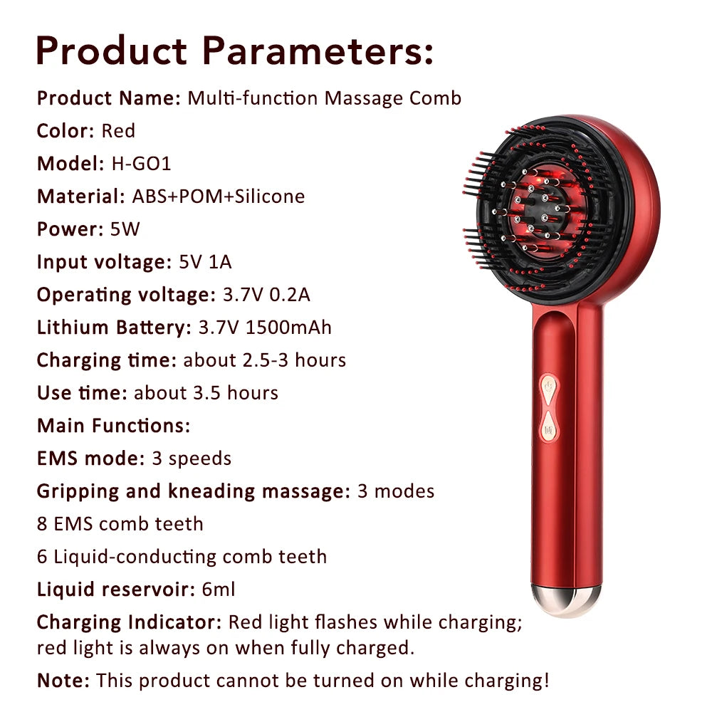 Anti Hair Loss Care Electric Vibration Massage Comb