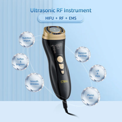 Mini HIFU Machine Ultrasonic RF EMS Facial Lifting & Skin Tightening Device