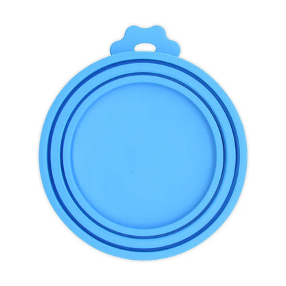 Reusable Pet Food Can Cover & Spoon Set – Portable Storage Lid for Dogs & Cats