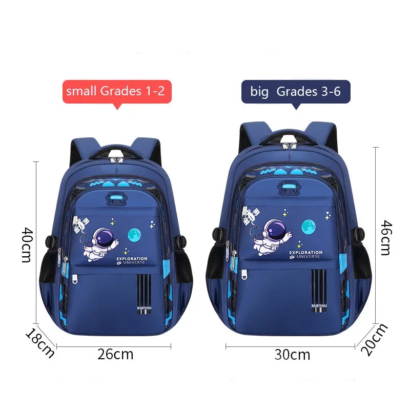 Astronaut Waterproof Backpack for Boys 2-16 Years – School & Primary Book Bag