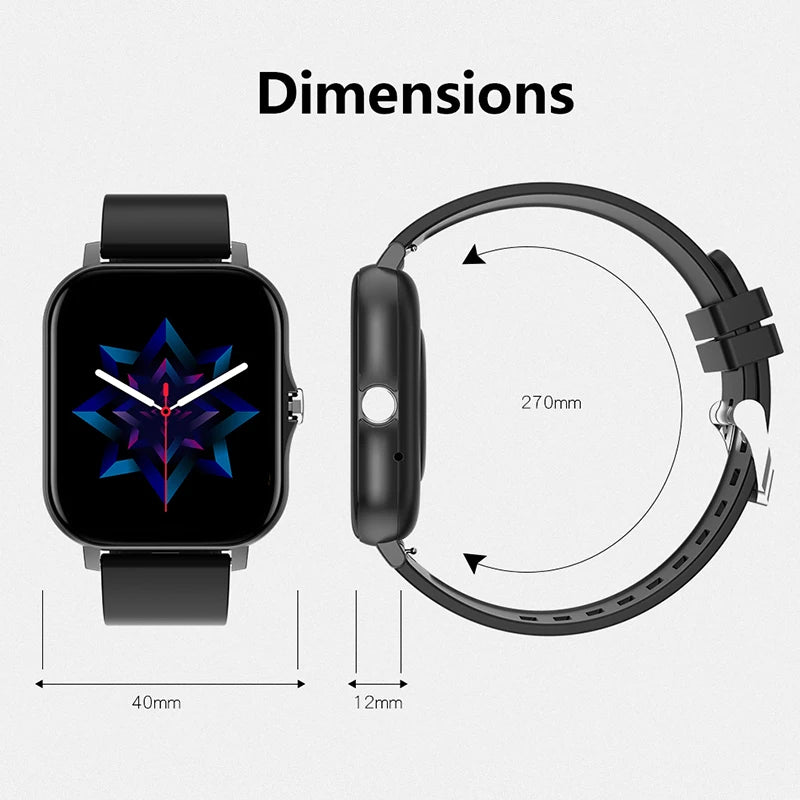 2025 Sport Smart Watch, Fitness Tracker, Health Monitor, Waterproof, Bluetooth Call for Men & Women, IOS, Xiaomi, Huawei