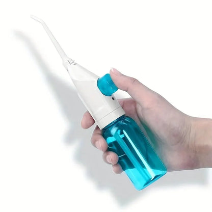 Portable High Pressure Oral Irrigator – Manual Water Dental Floss & Teeth Cleaner