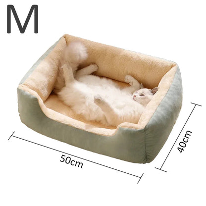 Cat Bed Cushion for Pets Kitten & Dog House Supplies Basket Habitat Accessories