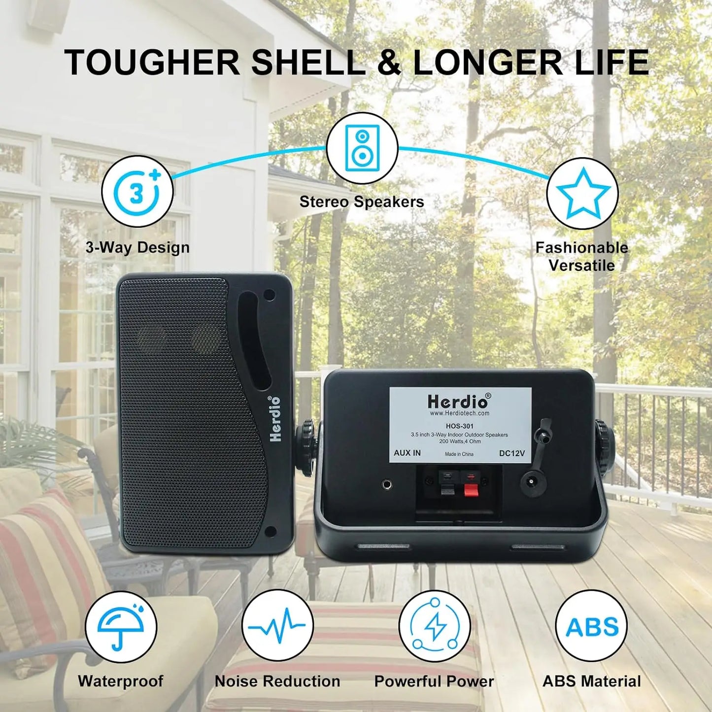 Herdio Outdoor Bluetooth Speaker