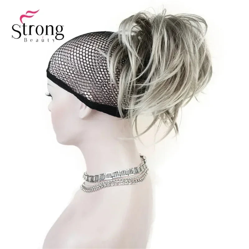 StrongBeauty 12" Clip-on Synthetic Ponytail Hair Extension with Jaw Claw