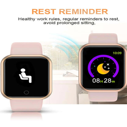 Smartwatch for Men & Women, Fitness Tracker, Message Notifications, Wristwatch with Heart Rate Monitor, Birthday Gift for Android/iOS