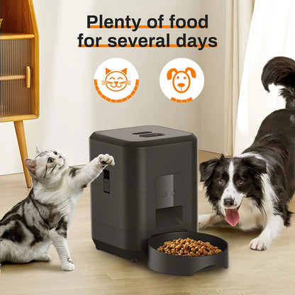 2L Smart Automatic Pet Feeder with Timer & WiFi App for Dogs & Cats