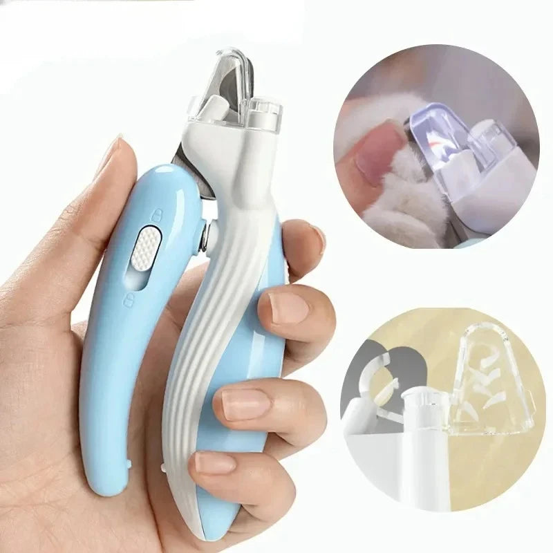 Professional Pet Nail Clippers with LED Light for Dogs, Cats & Small Animals