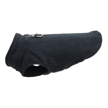 Warm Fleece Dog Jacket with D-Ring – Vest for Small Dogs & Cats, French Bulldog & Chihuahua Coat