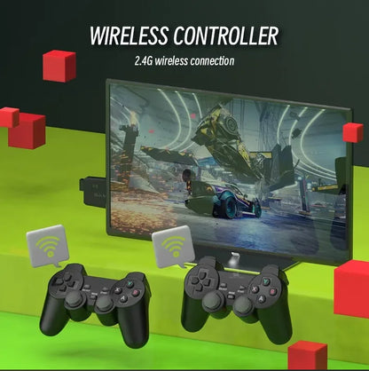 Retro Handheld Video Game Console - 64GB with 20,000 Built-in Games, Wireless Controller, Perfect for Kids' Christmas Gifts