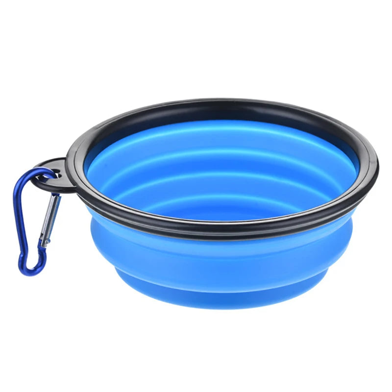 Collapsible Silicone Dog Bowl – Portable Folding Feeder for Outdoor Travel (350/1000ml)