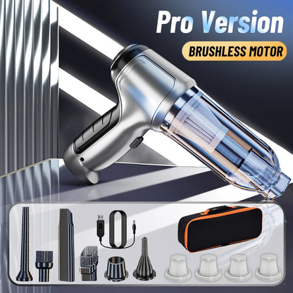 Portable Wireless Car Vacuum Cleaner, 95000PA Strong Suction Handheld Blower for Home & Car