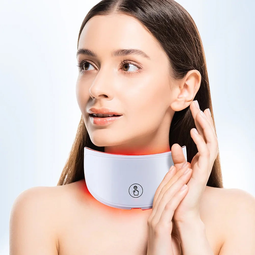 Neck LED Lift Mask - Photon Skin Tightening & Anti-Wrinkle Beauty Device for Neck Rejuvenation