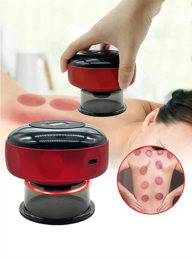 Smart Electric Vacuum Cupping Device Body Scraping Massager for Fatigue Relief & Health
