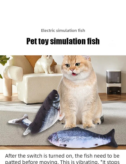 USB Charging Electric Fish Toy – Interactive Pet Chew Toy for Dogs & Cats