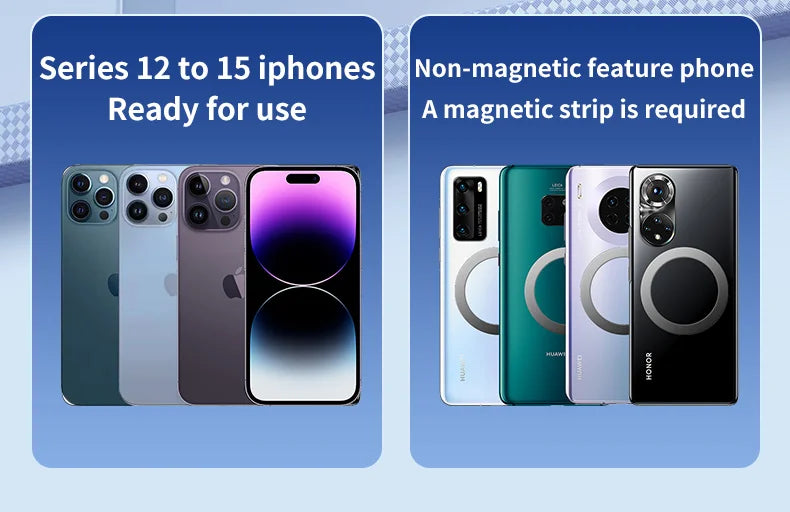 Magnetic Car Wireless Charger & Cooling Phone Holder Mount for MagSafe iPhone 12-16 Pro Max Fast Charging Stand