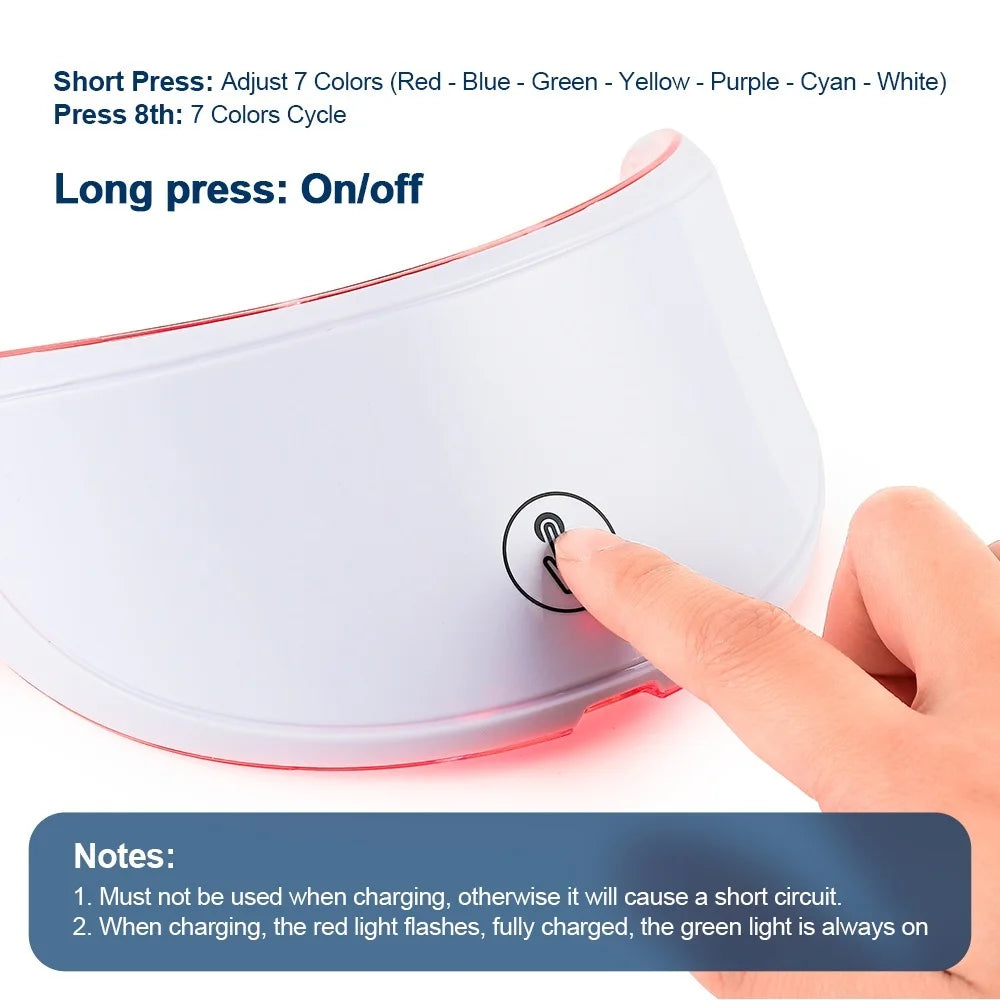 Neck LED Lift Mask - Photon Skin Tightening & Anti-Wrinkle Beauty Device for Neck Rejuvenation