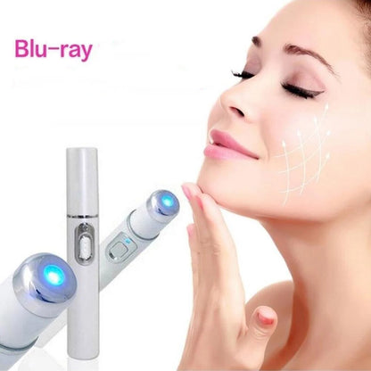 Blue Light Therapy Acne Laser Pen - LED Face Light for Scar & Wrinkle Removal Skin Care Device