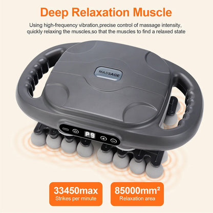 42-Head Fascia Gun High-Frequency Vibration Body Massager for Neck, Back & Waist Relief