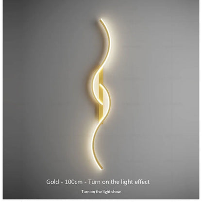 Modern LED Wall Lamp - Minimalist Bedside & Living Room Strip Sconce Indoor Lighting Fixture