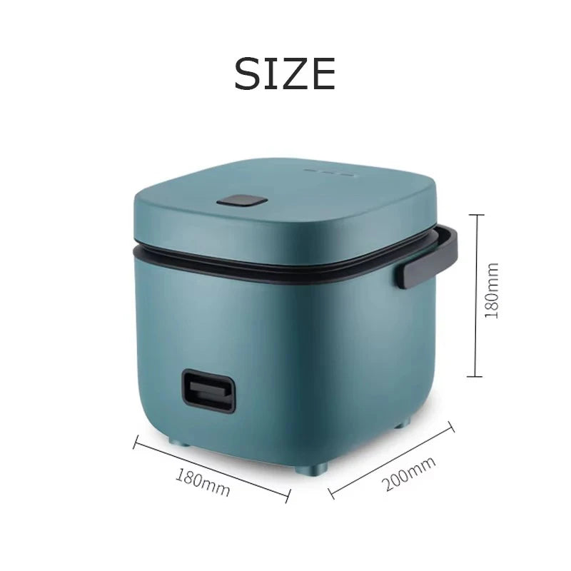Mini Rice Cooker 1.2L Electric Cooking Machine for 1-2 People, Food Warmer & Steamer