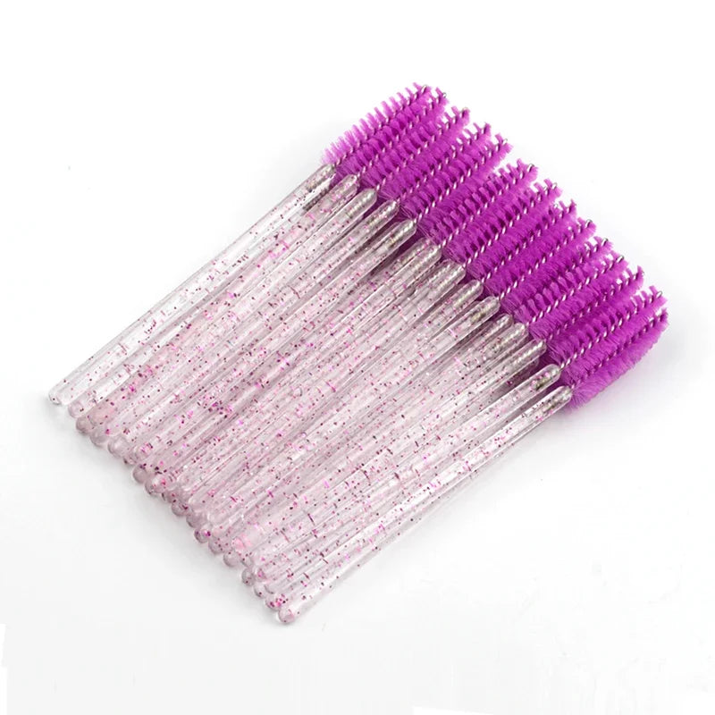 CNK Disposable Eyelash Brushes – 5/50 Pcs Mascara Wands Applicator Spoolers for Makeup