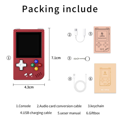 ANBERNIC RG Nano Retro Handheld Game Console - Portable Mini Console with 1.54" IPS Screen, 64GB TF, Aluminum Alloy Body