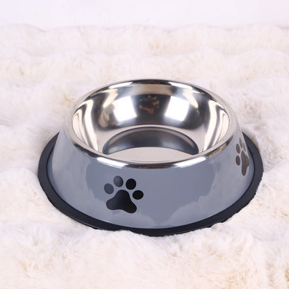 Stainless Steel Anti-Fall Pet Bowl – Cat & Dog Food Bowl, Multi-Specification