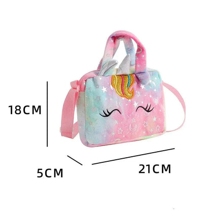 Cartoon Embroidered Satchel Bag