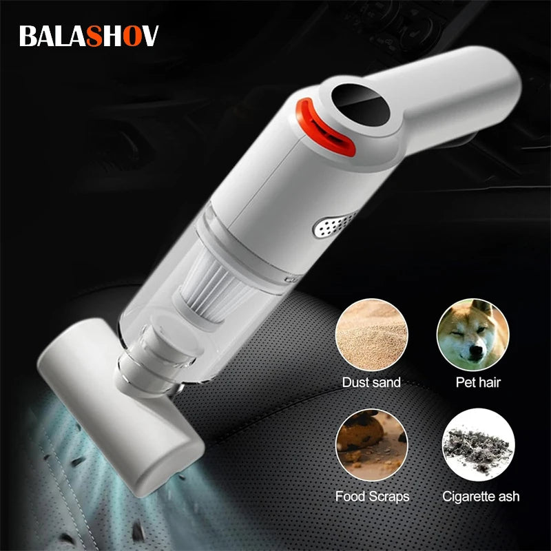 15000Pa Wireless Mini Handheld Vacuum Cleaner - High Suction for Home, Car & Pet Hair Removal